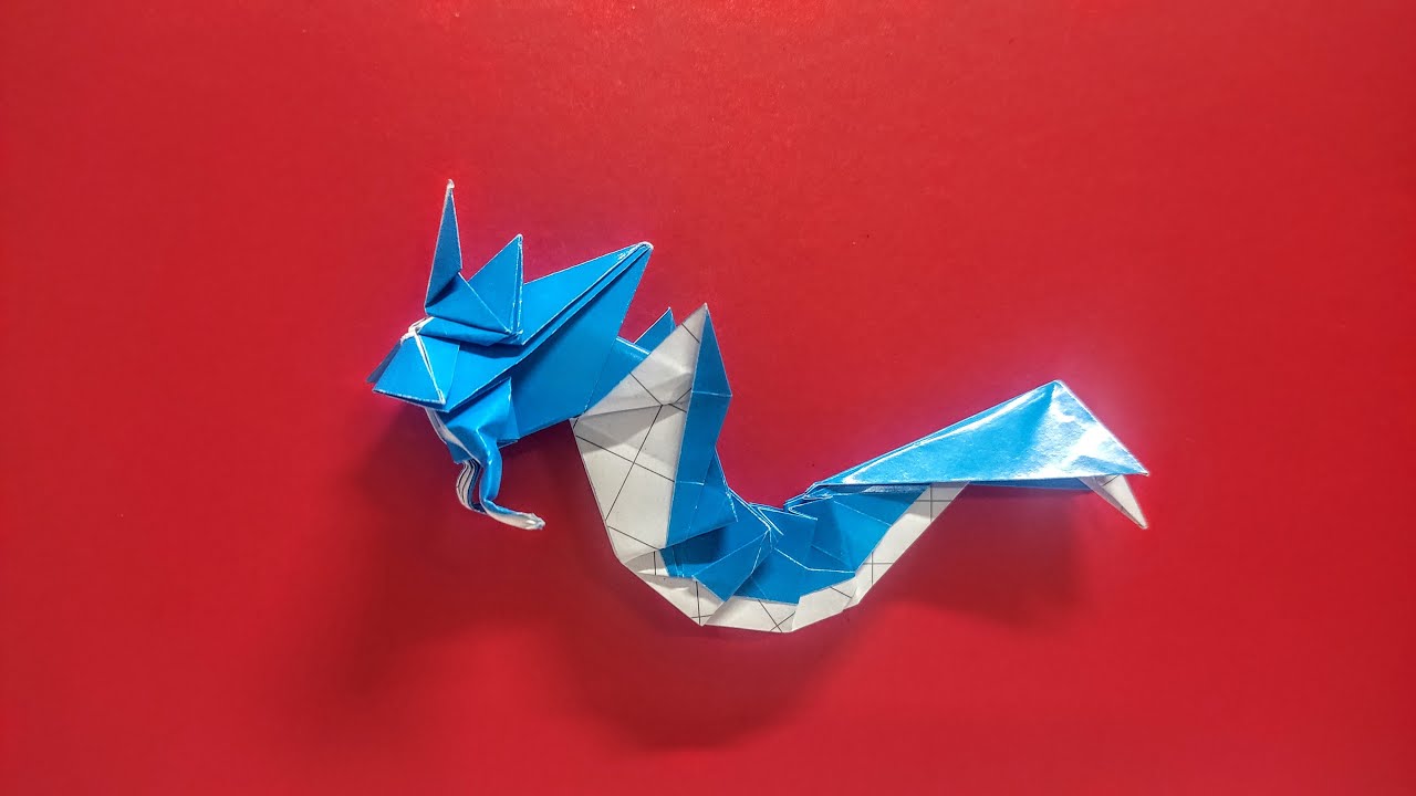 Origami Pokemon Gyarados | How To Make A Paper Pokemon Gyarados Step By Step