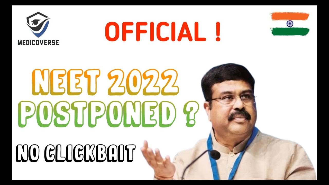 NEET 2022 POSTPONED LATEST NEWS TODAY | NEET 2022 LATEST NEWS TODAY |  NEET 2022 ADMIT CARD