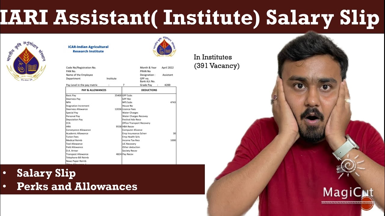 ICAR IARI Assistant Salary Slip| Salary Slip of Assistant in IARI| IARI Assistant Perks & Allowances