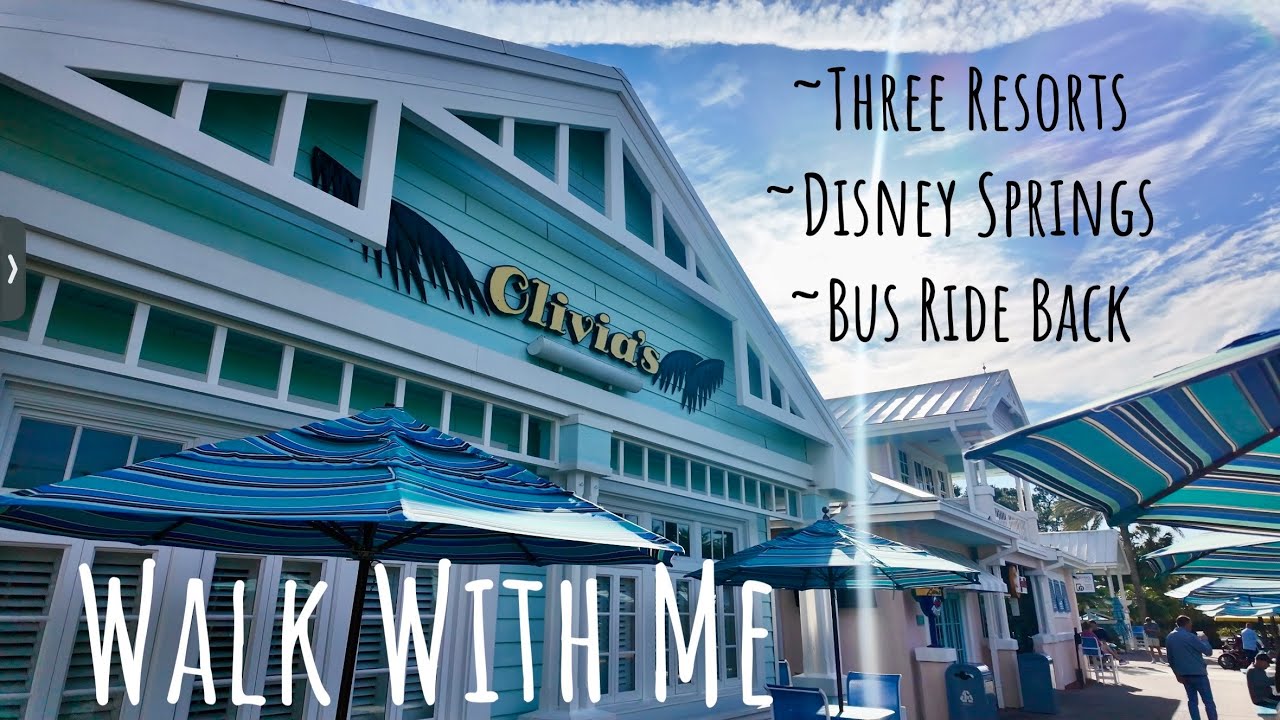 9am Resort Stroll~Old Key West/Treehouse Villas/Saratoga Springs To Disney Springs & Then Bus Back!