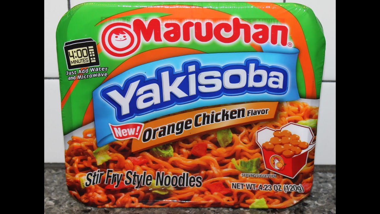Обзор лапши Maruchan Yakisoba со вкусом курицы и апельсина в жареном виде