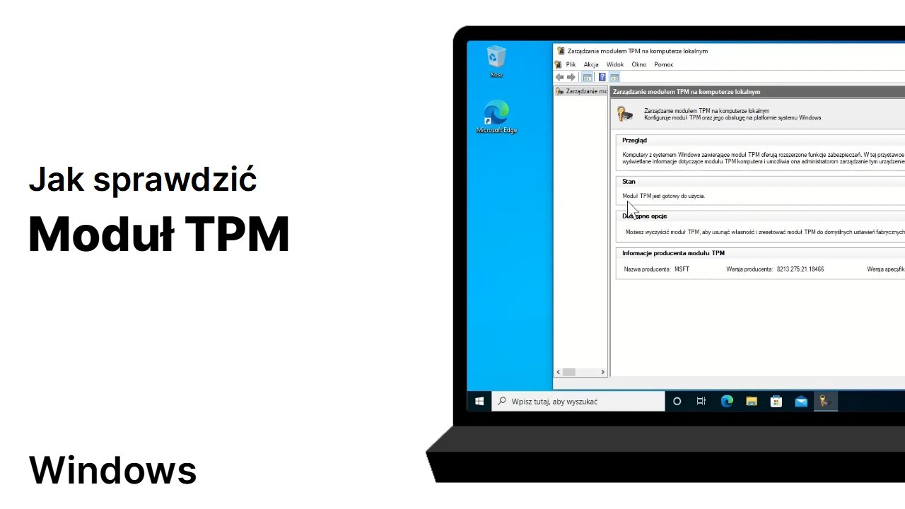 Jak sprawdzić moduł TPM w Windows