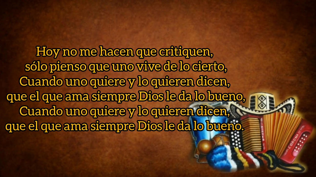 Amor De Hoy - Los Majestuosos Del Vallenato (con Letra) By Eusebio