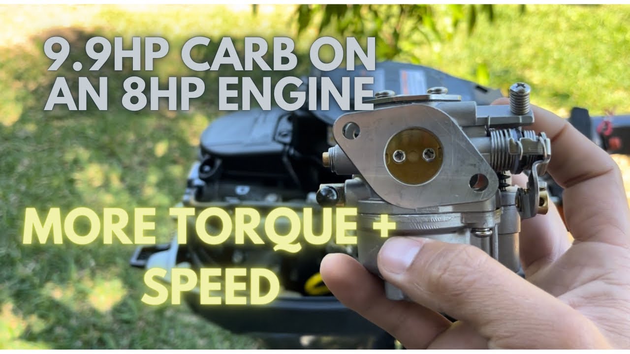9.9 carb install on 2013 8hp Yamaha 4 stroke