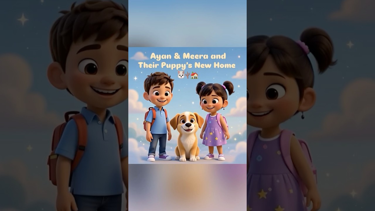 Ayan & Meera and Their Puppy’s New Home 🐶🏡 | Kids Cartoon Story