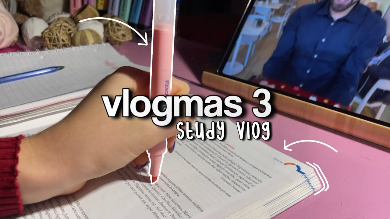 Studyvlog *qualche giorno con me* 📚📝 #vlogmas3 || SZ