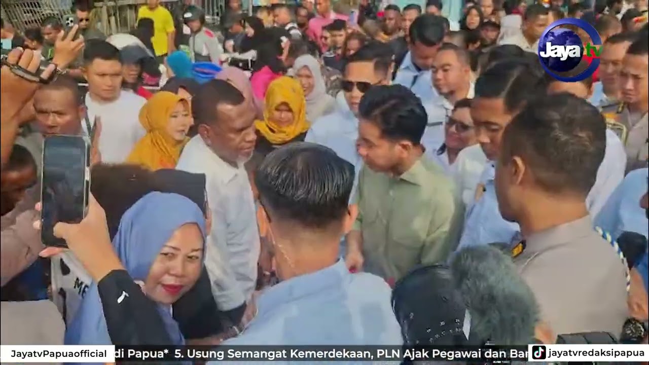 KUNJUNGAN GIBRAN DI PPI HAMADI DISAMBUT MERIAH NELAYAN DAN PEDAGANG