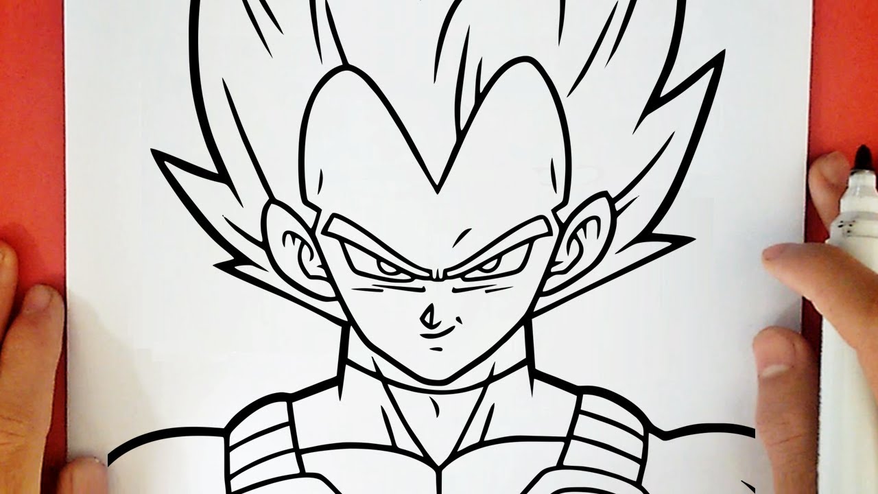 HOW TO DRAW VEGETA SSJ BLUE