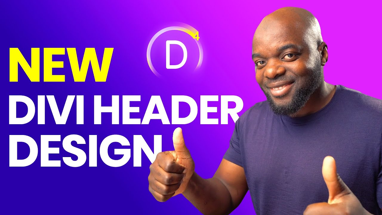 Divi header design - Divi 4.0 theme builder tutorial
