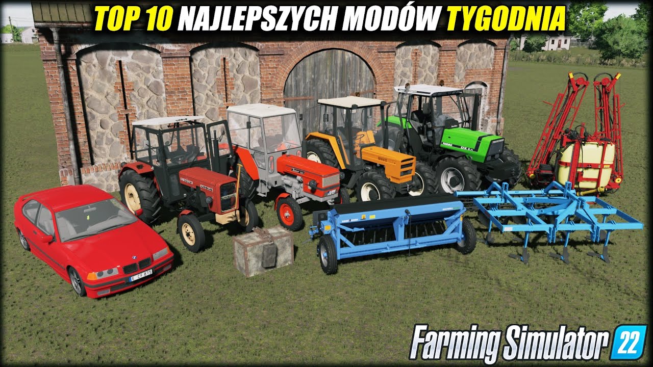 10 NAJLEPSZYCH POLSKICH MOD&Oacute;W ⭐ FS 22 #68 *Wielka Paczka Zetor&oacute;w, Cudowny Ursus C-360 3P, Maszyny*