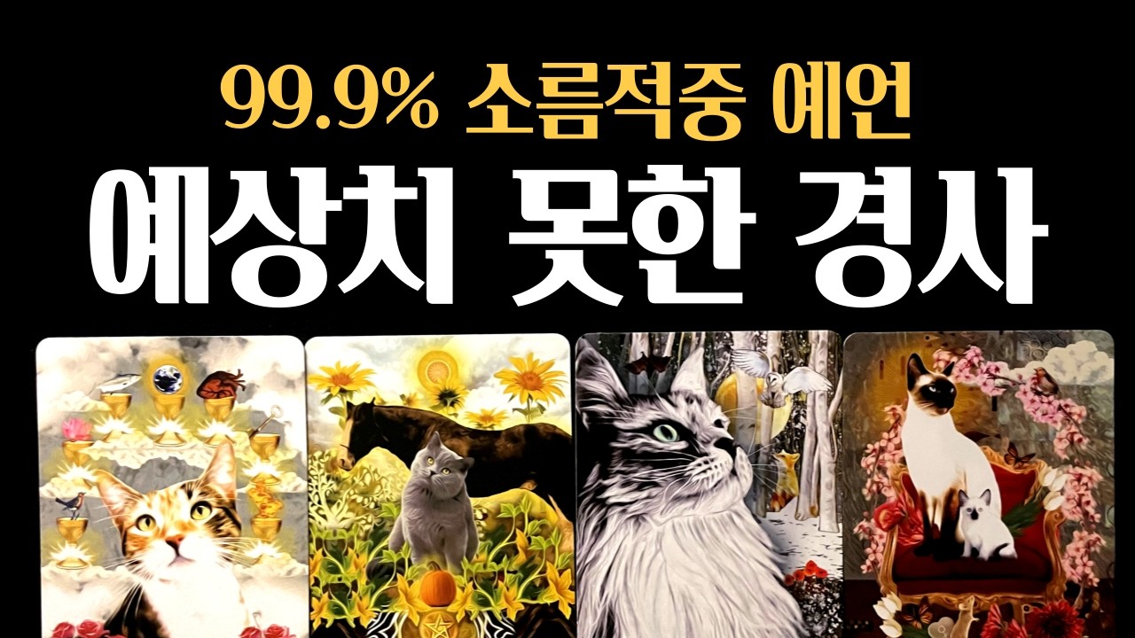 [타로] ] 💥99.9% 소름적중❗ 예상치 못한 경사, 이미 가까이 와 있습니다 🙏