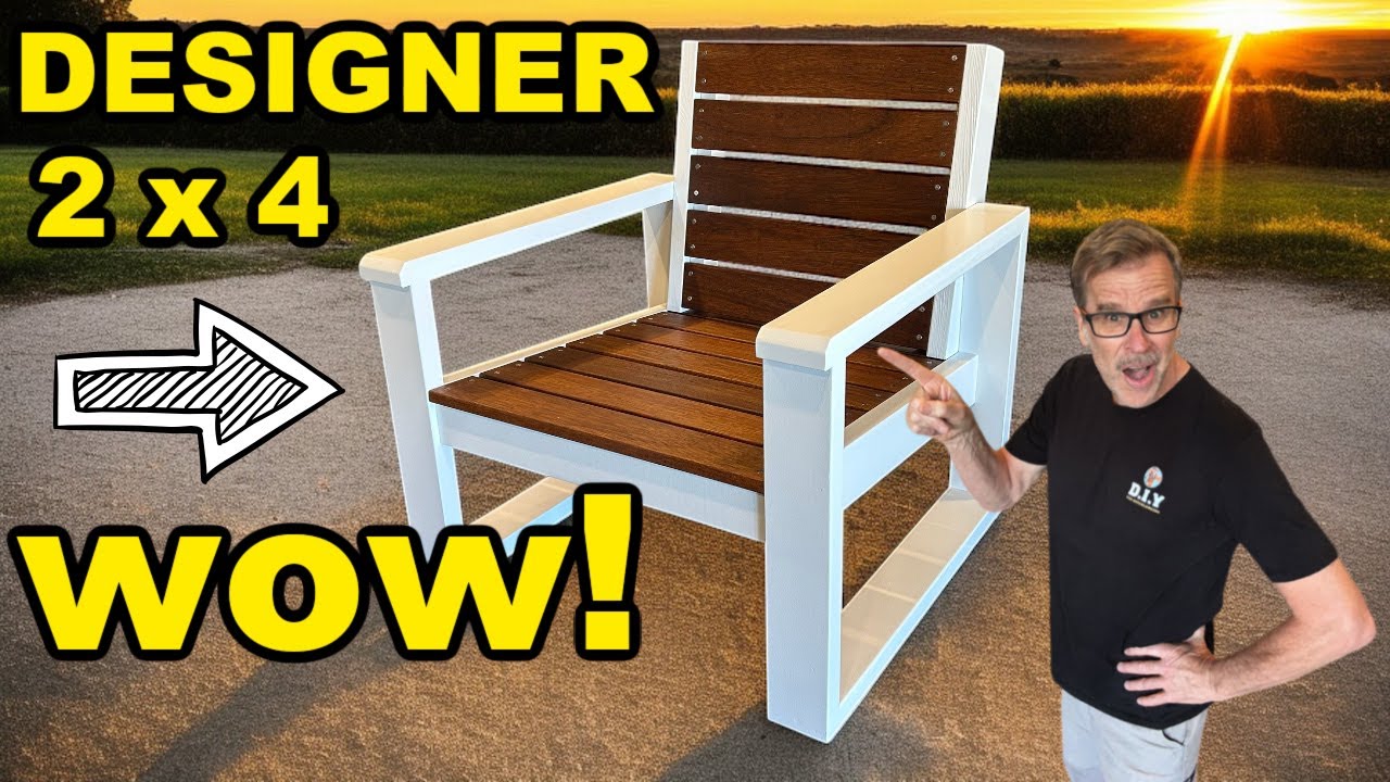 You Won't Believe This Patio Chair is Made from 2X4s!