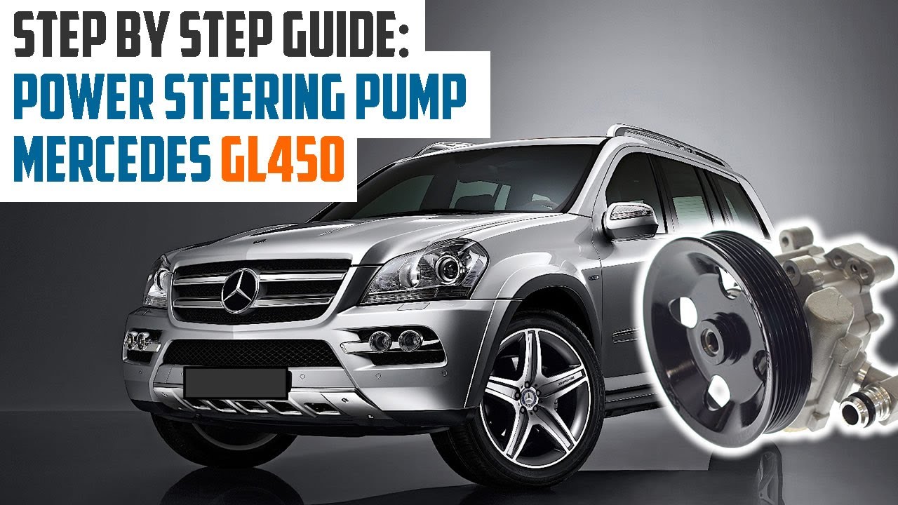 How to replace power steering pump for Mercedes GL450 X164 2006-2012 #w164 #gl450 #powersteering