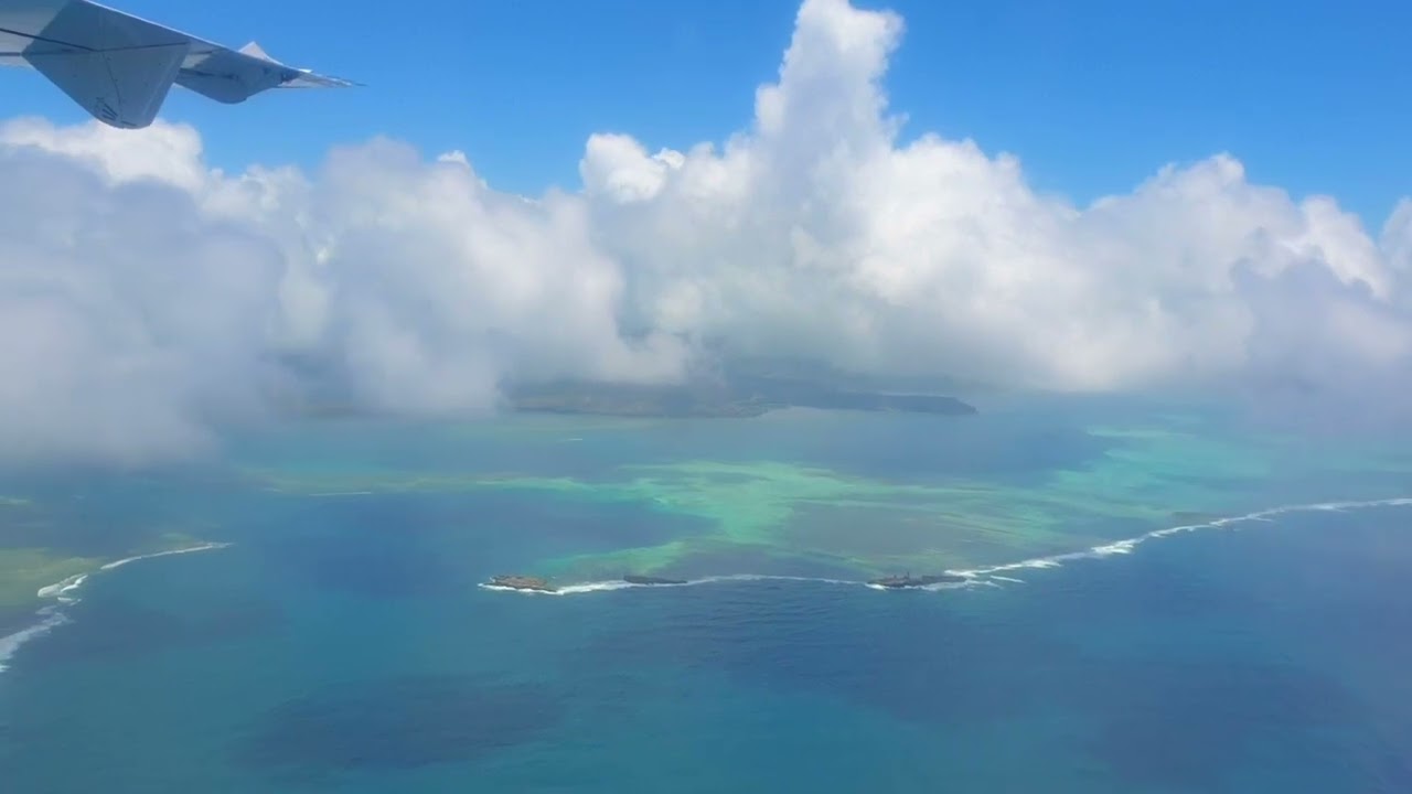 MK 121 Air Mauritius ATR 72 from Rodrigues to Mauritius