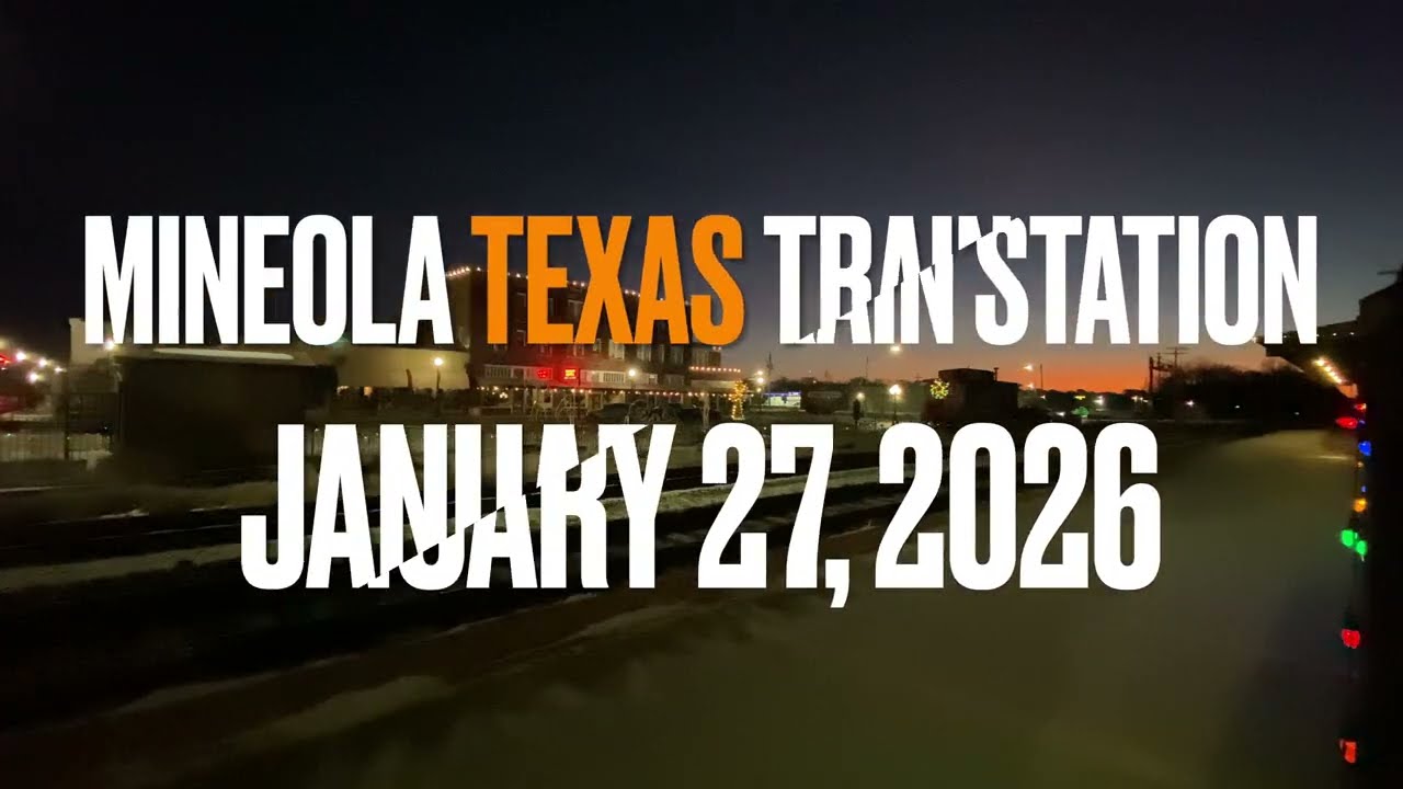 Mineola Texas Train Station Camera4 January 27, 2026 4K 30fps