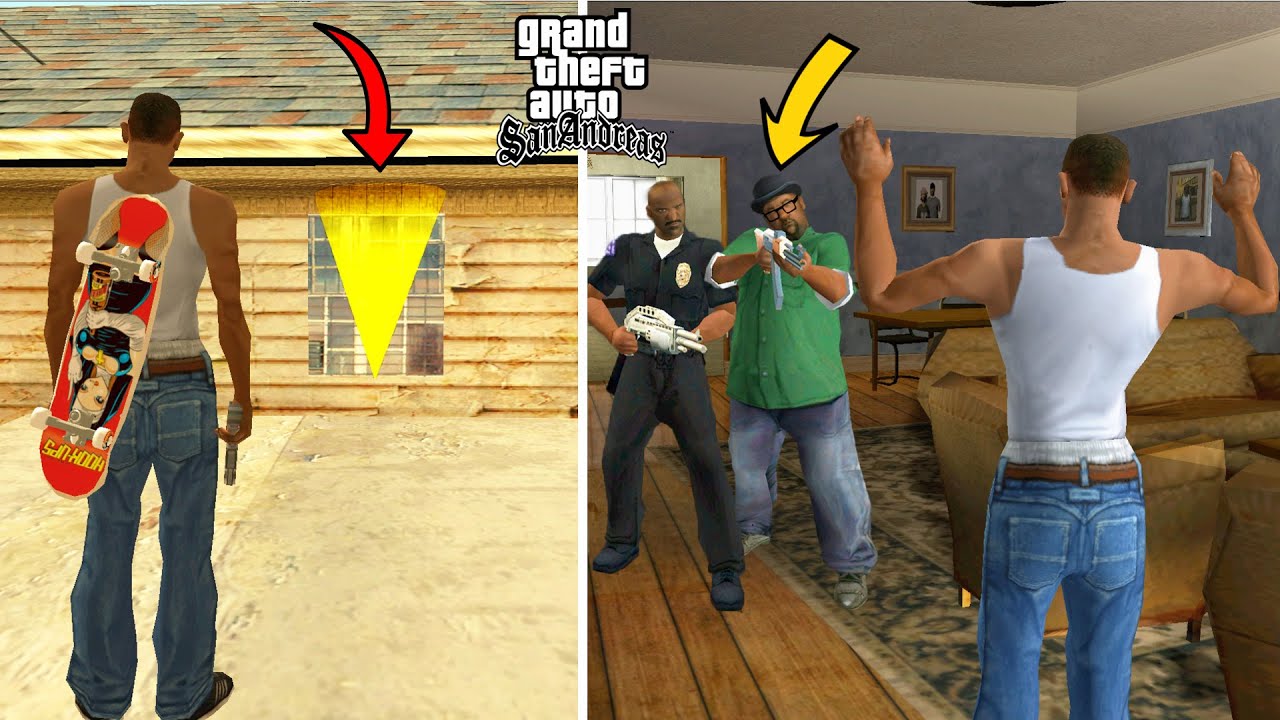 What Happens If You Get Inside CJ's House BEFORE The FIRST MISSION Of GTA SAN ANDREAS?