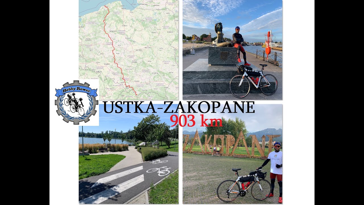 Ustka - Zakopane rowerem w 5 dni (903,54km)