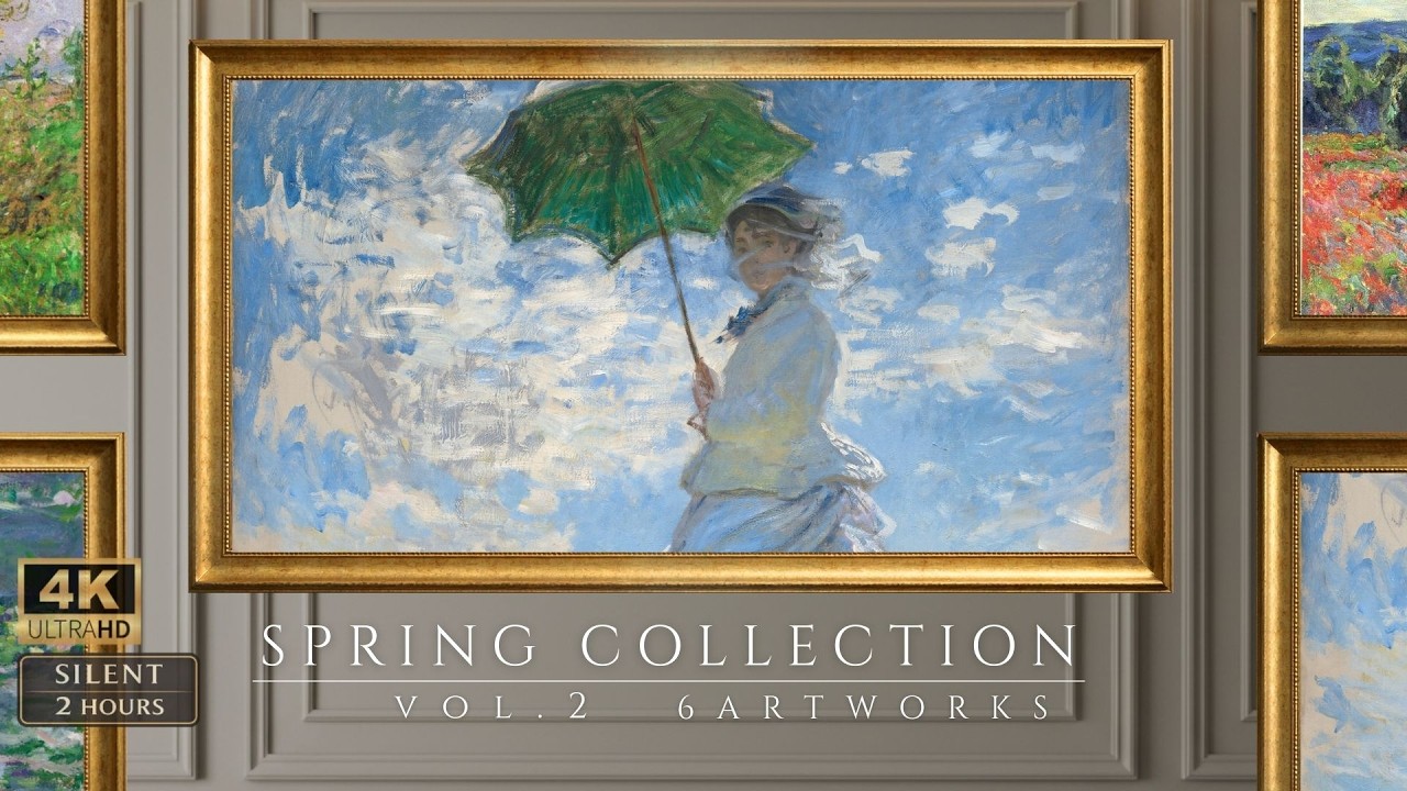 Monet Spring Collection | 2 Hours 4K Silent Art for Living Room