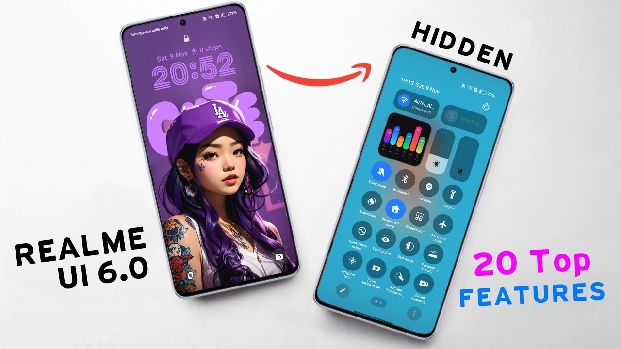 Realme UI 6.0 Update : Top 20 New Features | Realme Android 15 for GT 6T/6,13/12/11 Pro Plus,P1 Pro