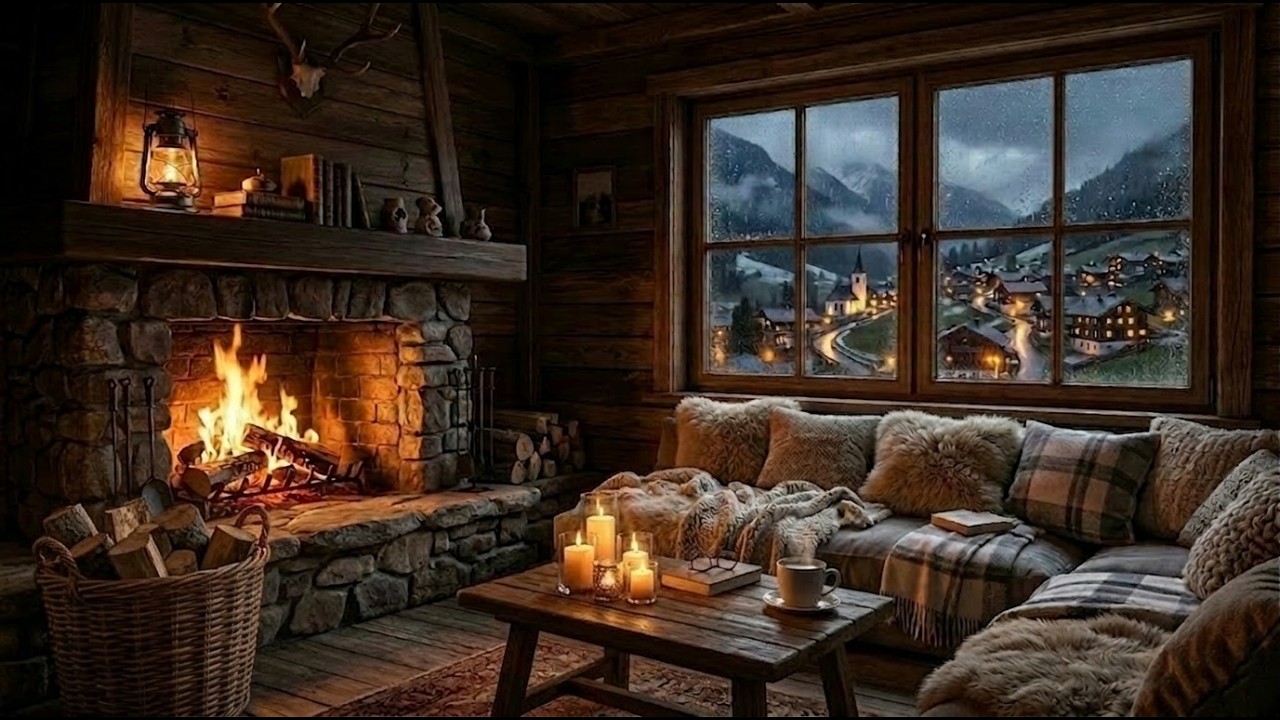 Alpenhütte – Kamin & Regen