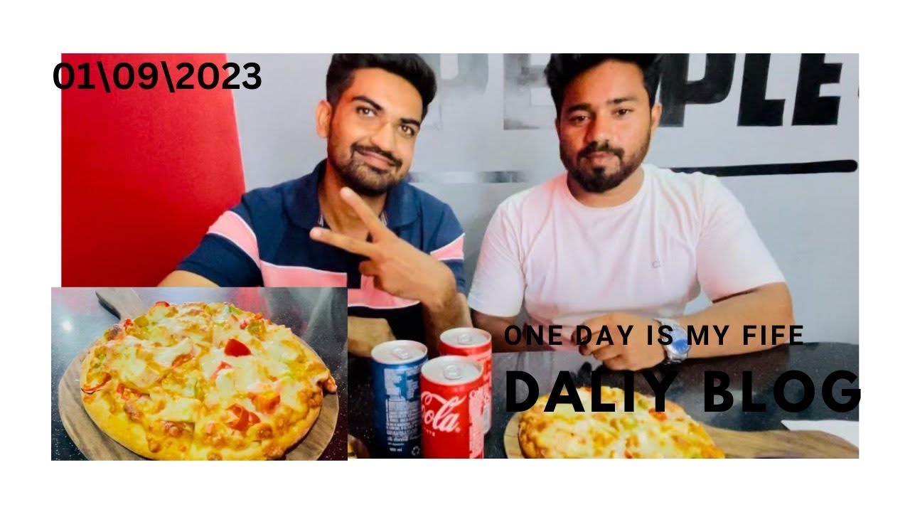 Vlog-10 Hasanpur  Pizza Hut fringe pizza 🍕 with friends #pizza #love #trending