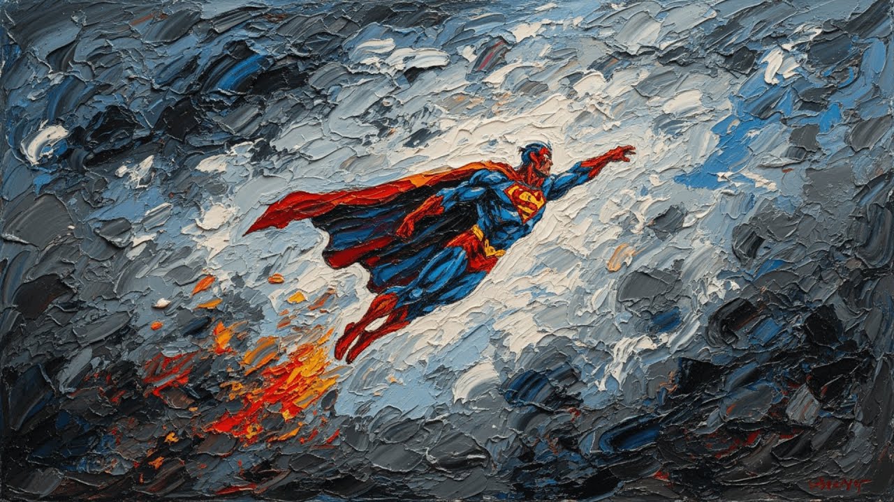 Ambient Art TV 4K | Vintage Superhero HD Screensaver | 4K 高画質 (High Quality)