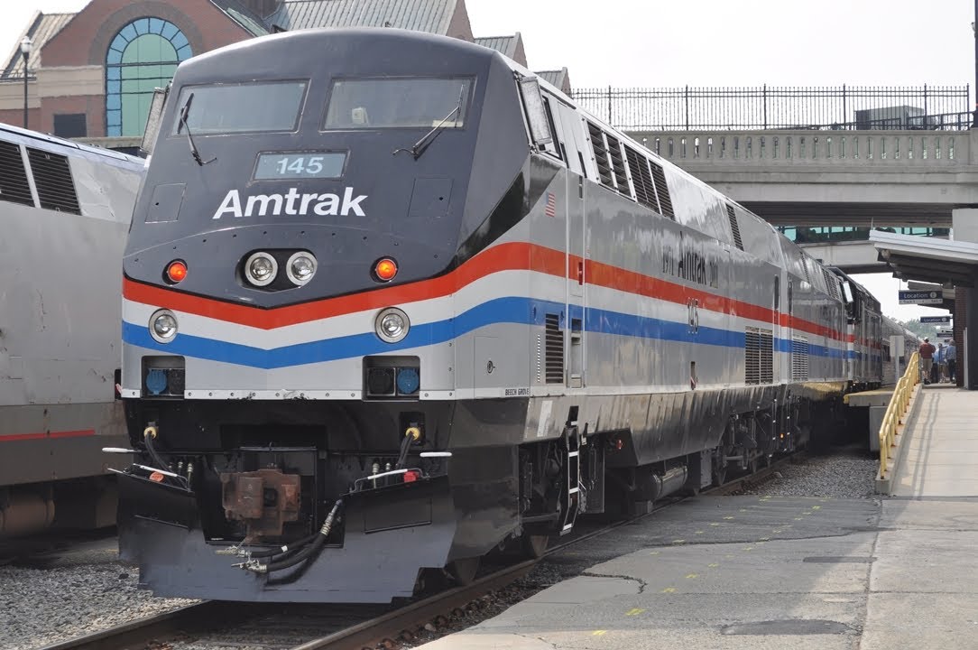 Amtrak Exhibit Train Tour With Amtak 145, 822, and 406