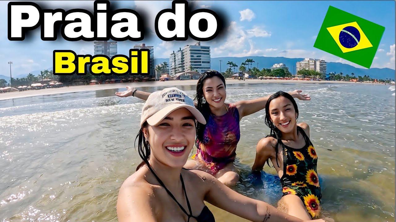 Na Praia do Brasil com minha família de Minas