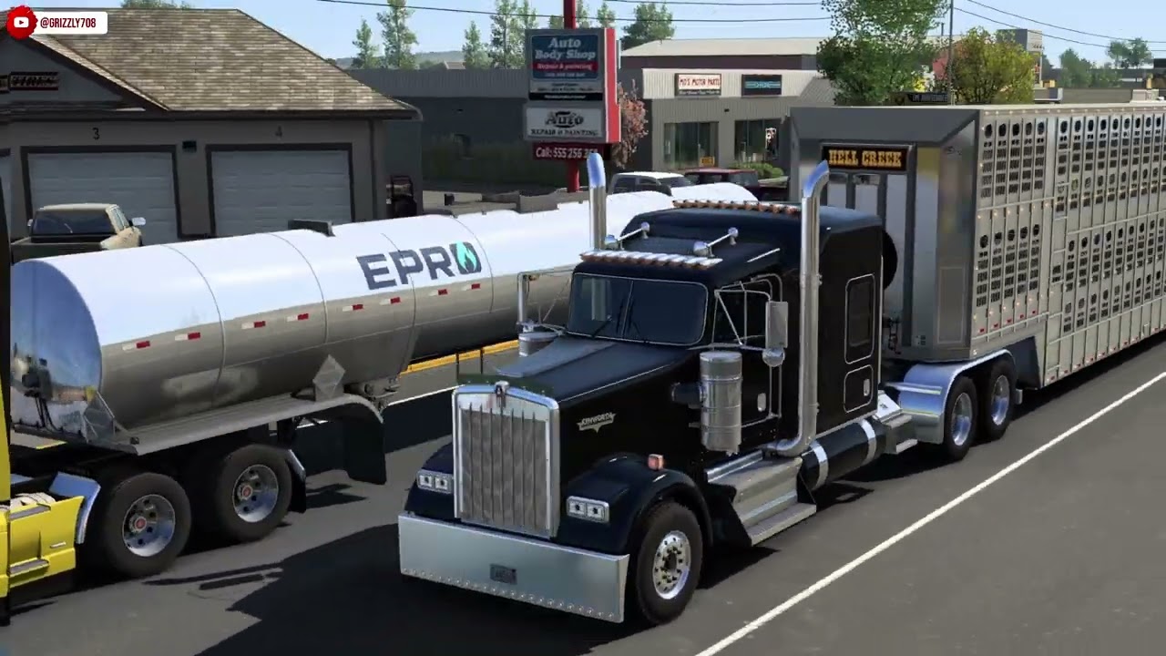 Jasper W900  With the Barret livstock trailer
