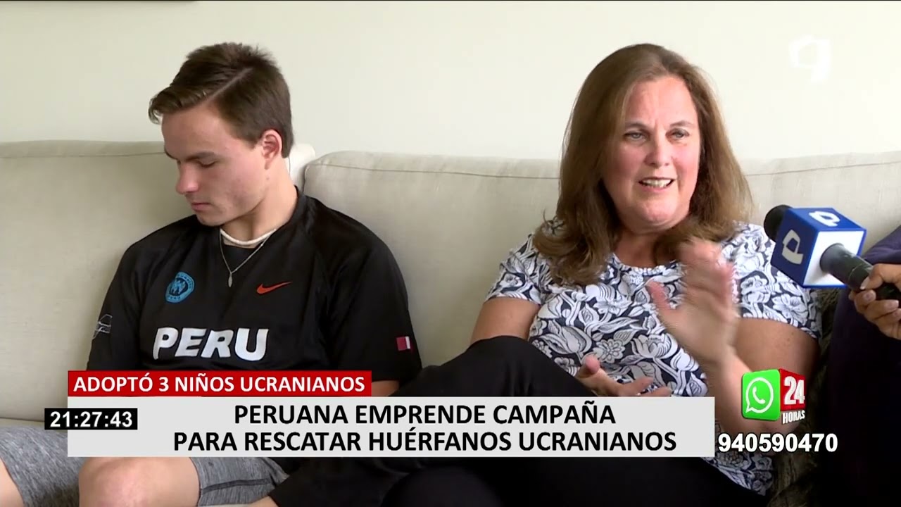 Peruana promueve campaña solidaria para rescatar a 6 000 niños ucranianos huérfanos