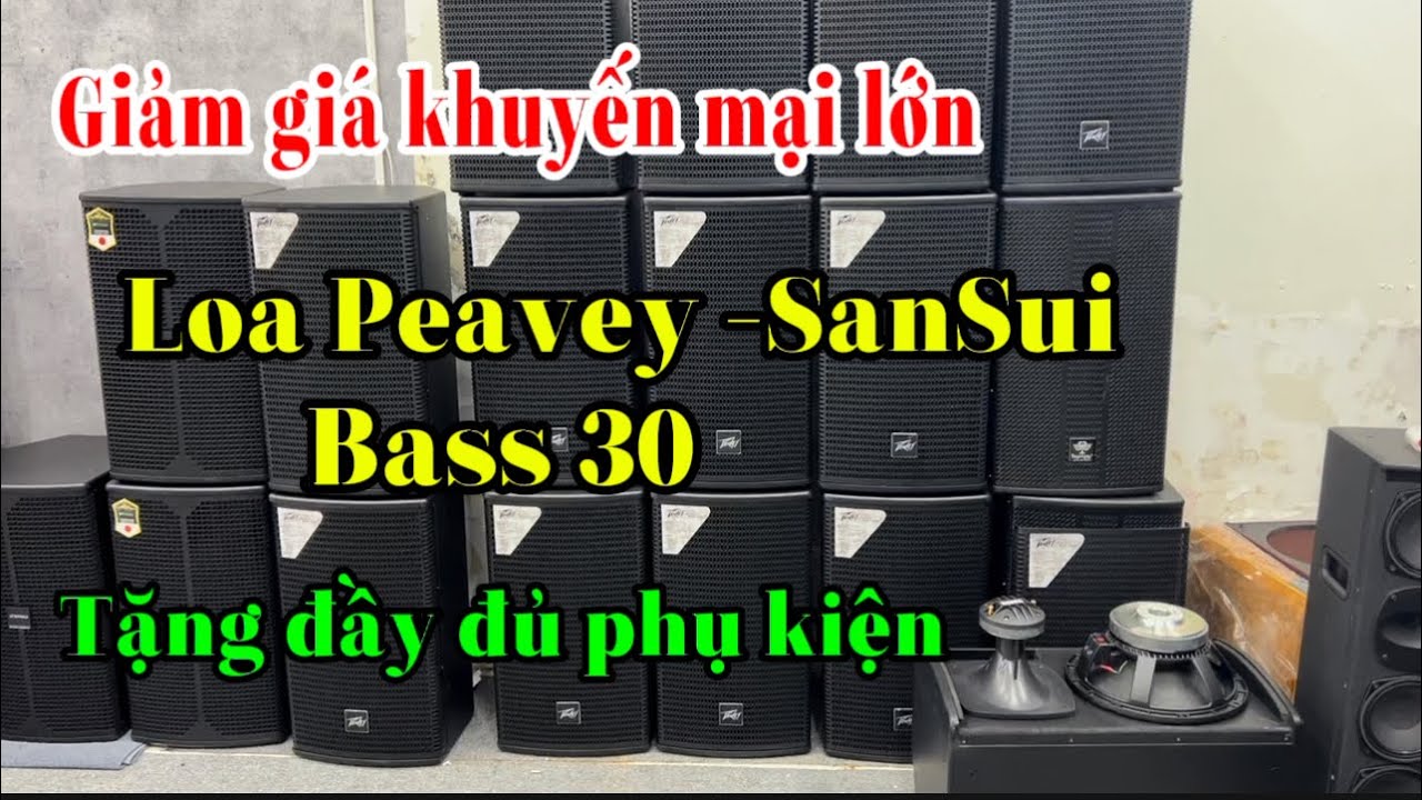 Giảm giá lô loa full bass 30 Peavey -SanSui.tặng đầy đủ phụ kiện.lh 0973375928