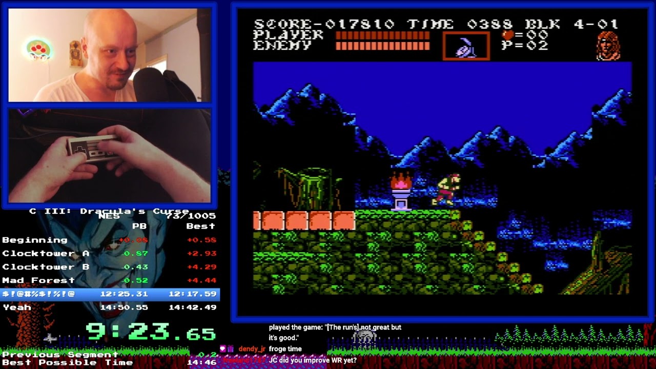 (WR) Castlevania 3 Speedrun in 14:49