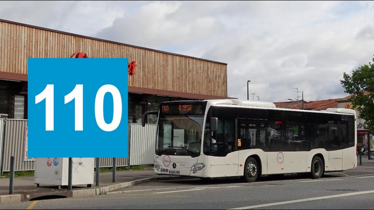 Mercedes Citaro KC2 N°7010 - Ligne 110 entre Pont Rupé et Barrière Paris - Réseau Tisséo - Toulouse