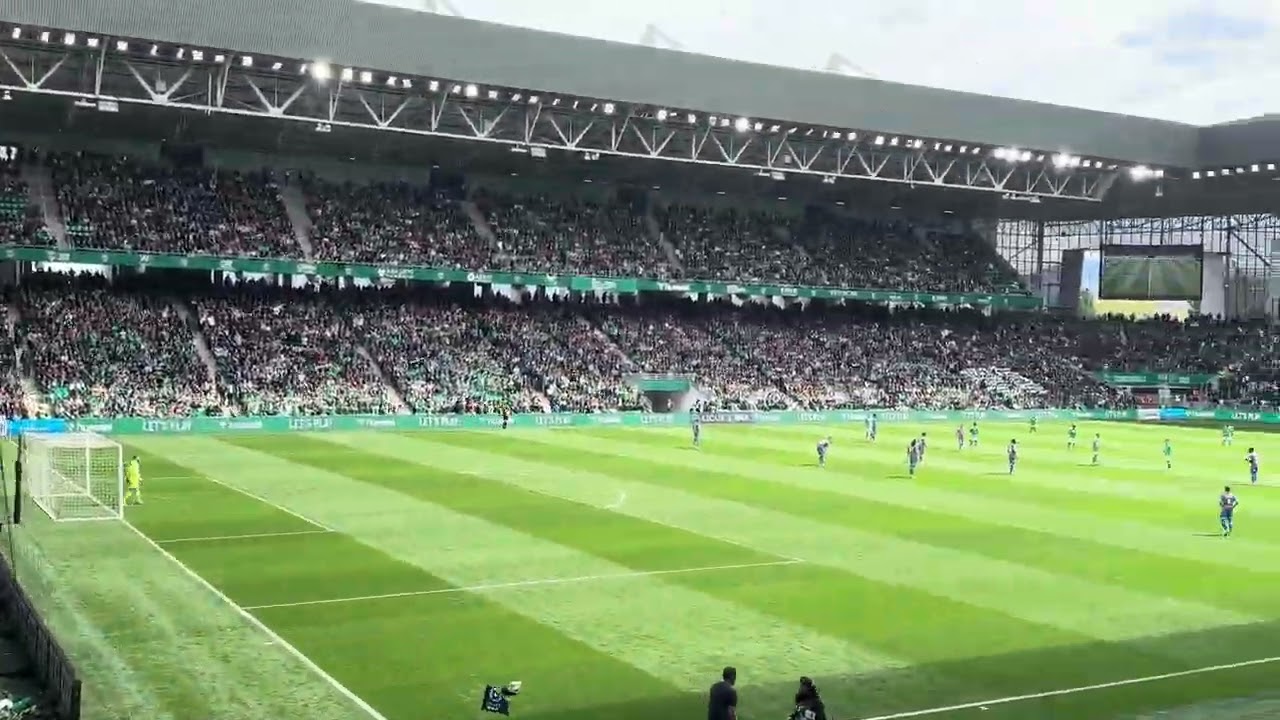 Ambiance Magic Fans 91 - ASSE - Caen 2023-2024 entrée des joueurs 