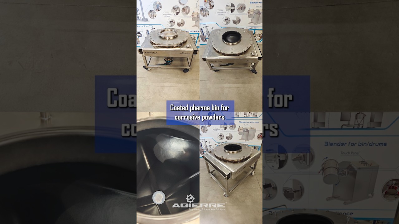 Pharmaceutical Bins with Protective Coating - Stainless Steel IBC Containers #PharmaBin #IBCbin