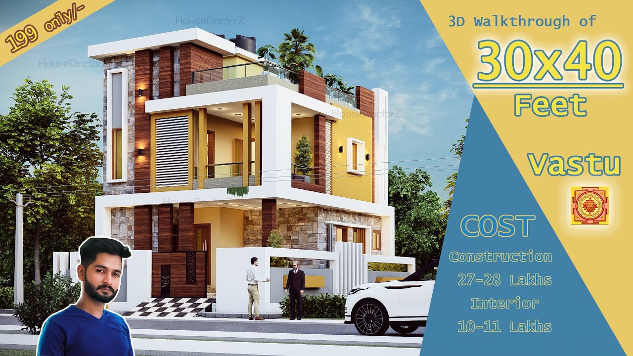 30x40 East Facing House Plan | 1200 Square Feet | Luxury | 30*40 3D House Design | HouseDoctorZ