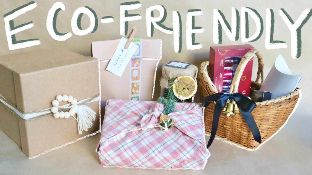 5 EASY, ECO-FRIENDLY gift wrapping ideas 🎄