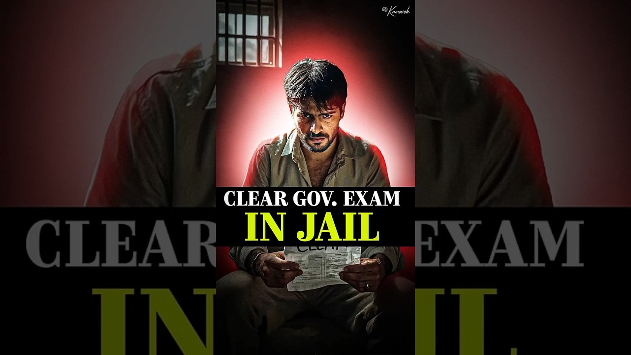 He Cleared Government Exam from Jail 🎓😲(Re-upload) #shorts