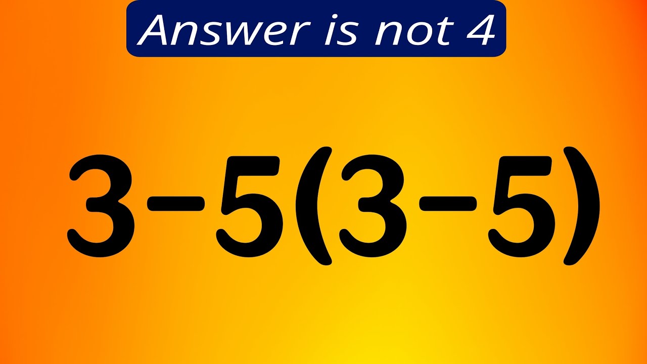 How fast can you solve this? 98% Failed this tricky question 