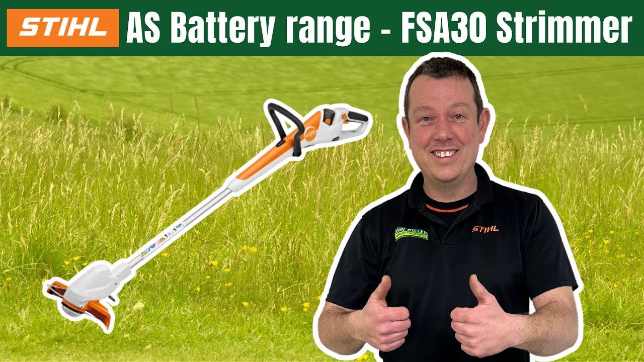 WATCH THIS tiny battery that packs a lot of power! Stihl AS Battery range - FSA 30 strimmer demo 👀