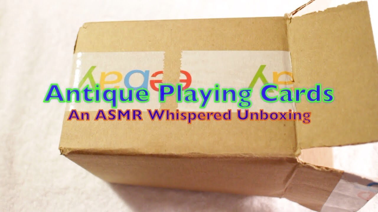 Antique Playing Cards - An ASMR Whispered Unboxing