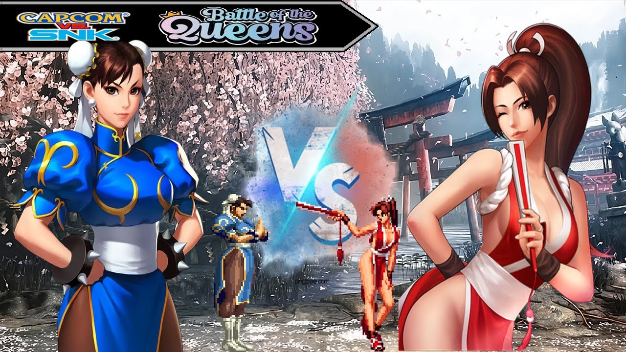 CHUN-LI VS MAI SHIRANUI (SNK VS CAPCOM, BATTLE OF THE QUEENS IKEMEN GO)