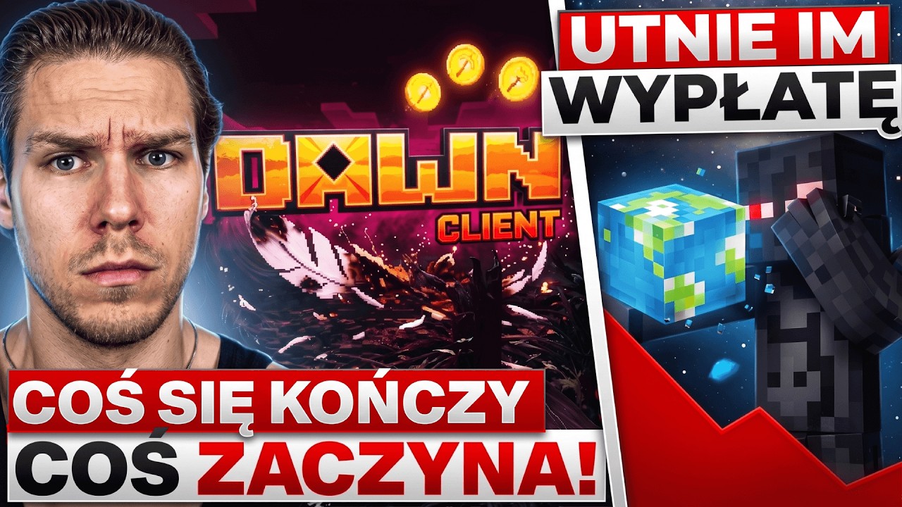 CZY TO KONIEC NAJWIĘKSZEGO CLIENTA DO MINECRAFTA? (PROBLEMY EARTH SMP RAP&Oacute;W, SZAMANFN, ELO MORDO)