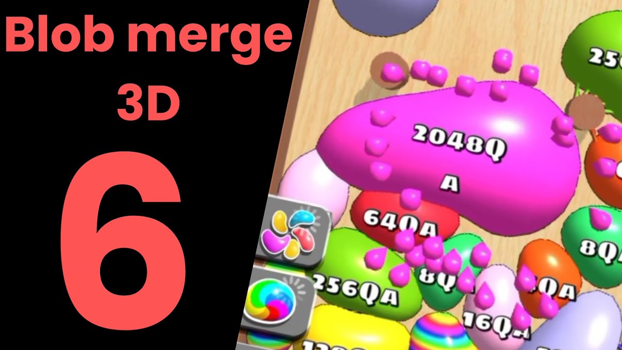 Blob merge 3D: Unlock 4Qa 8Qa 16Qa 32Qa 64Qa 128Qa 256qa 512Qa 1024Qa 2048Qa (Quadrillion)