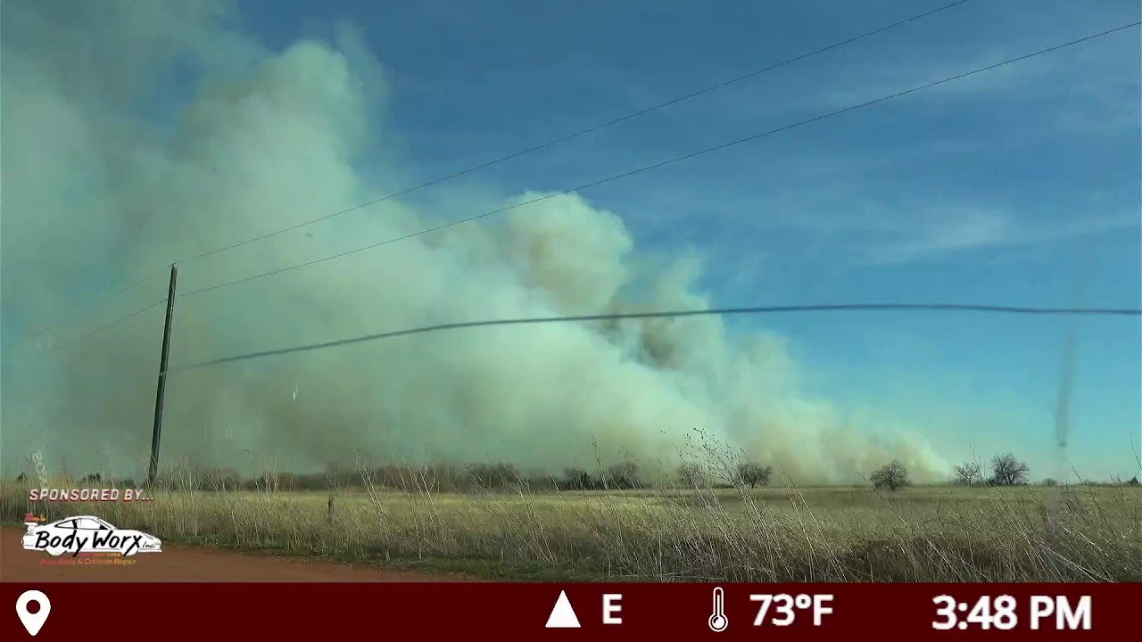 Grass Fire West of Guthrie, Ok