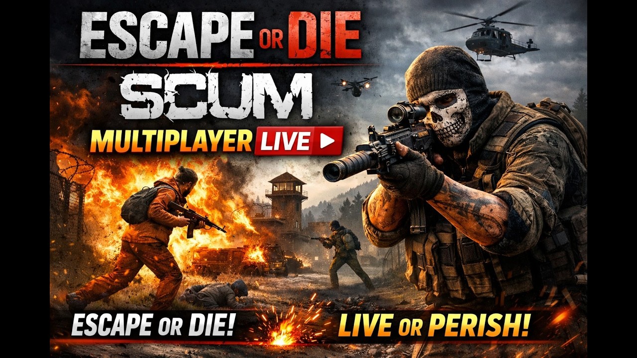 SCUM LIVE | Hardcore Survival & PvP Chaos