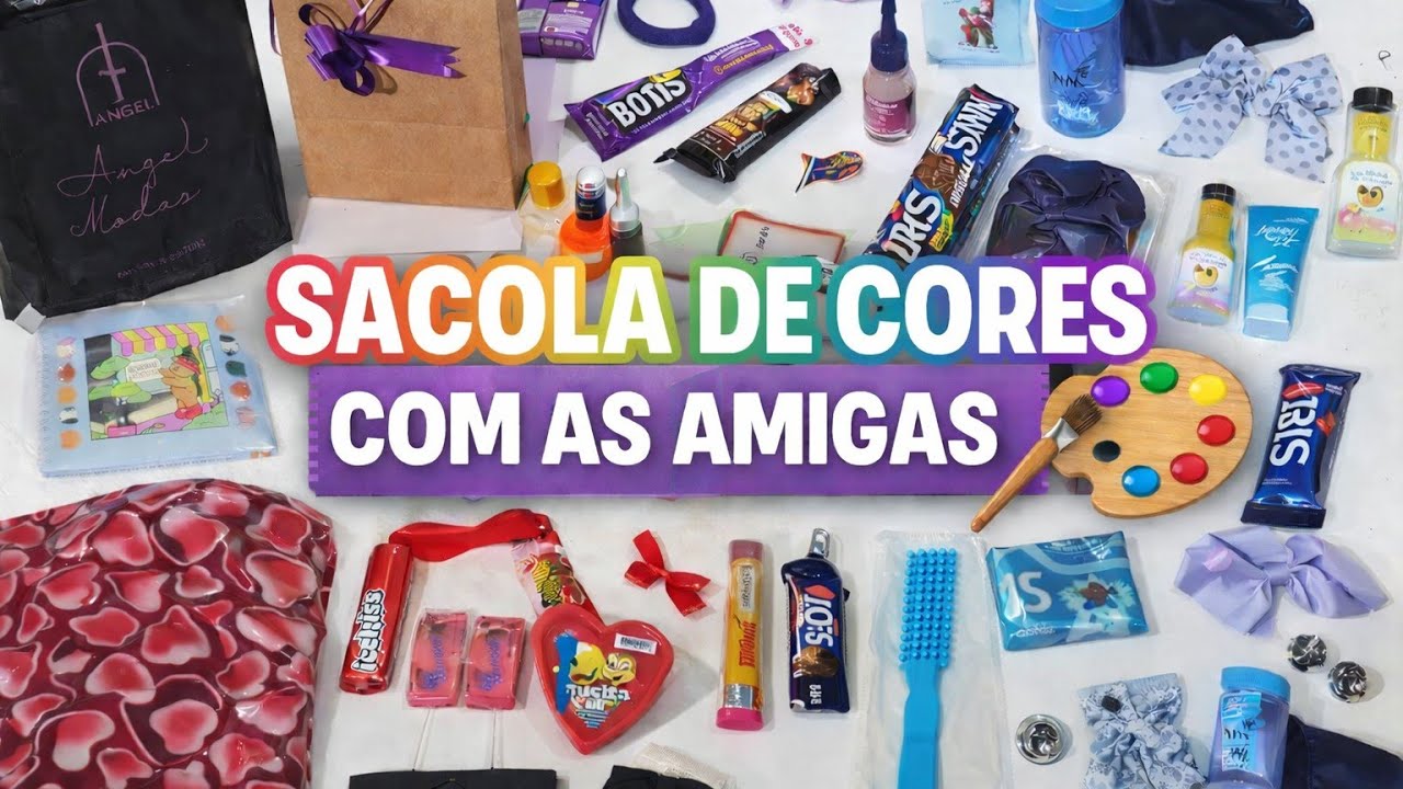 SACOLA DE CORES COM AS MENINAS 🎨💖 | Risadas e surpresas