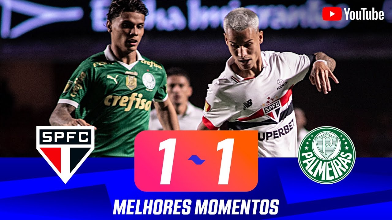 S&Atilde;O PAULO 1 X 1 PALMEIRAS | MELHORES MOMENTOS | 11&ordf; RODADA | PAULIST&Atilde;O 2024