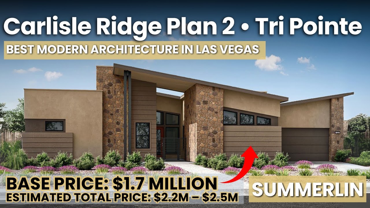 Carlisle Ridge Plan 2 Tour &bull; Tri Pointe Homes in Las Vegas | About $500K in Upgrades + Casita!