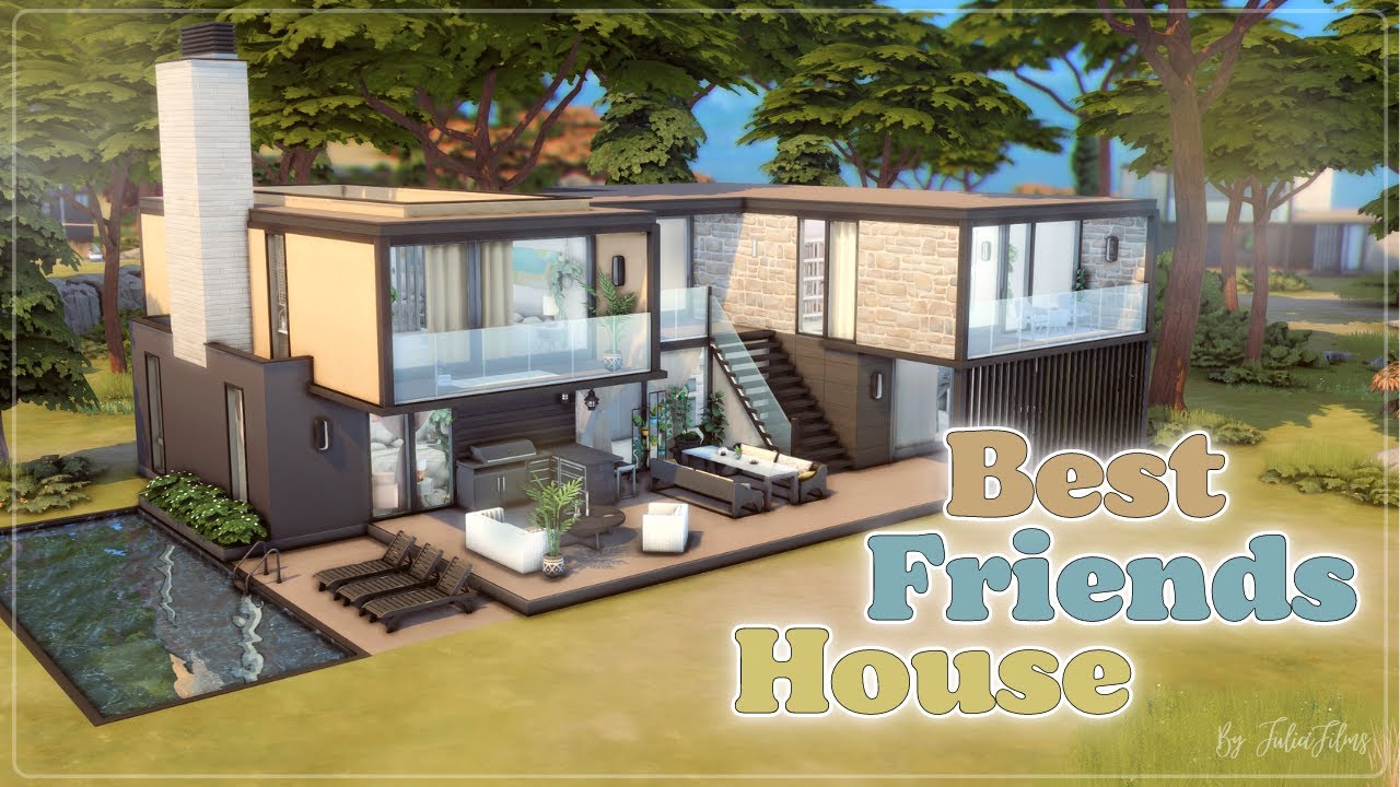 Дом Лучших Подруг👭│Строительство│Best Friends House│SpeedBuild│NO CC [The Sims 4]